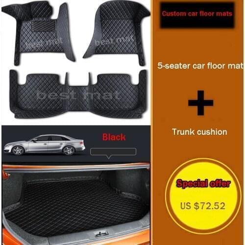 Custom car floor mats trunk mat for Mercedes Benz all models E C ML GLK GLA GLE GL CLA CLS S R A B CLK SLK G GLS GLC vito viano