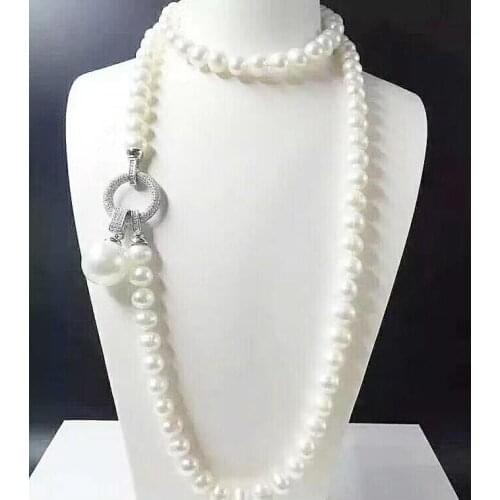 Free shipping >>>>HOT SELL 10-11 mm Freshwater NATURAL PEARL NECKLACE