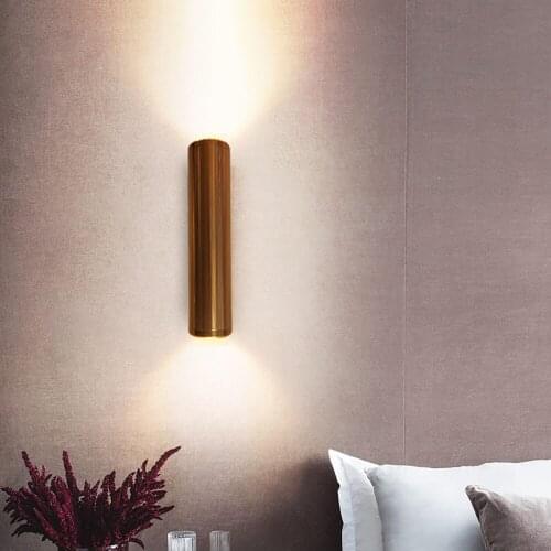 Single head cylindrical waterproof indoor and outdoor dual purpose LED wall lamp bedroom living room staircase corridor balcony
