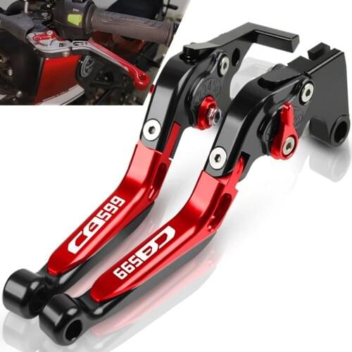 For HONDA CB599 HORNET 1998 1999 2000 2001 2002 2003 2004 2005 2006 Motorcycle Adjustable Extendable Brake Clutch Levers CB599