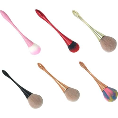 2021 New 1PC Cosmetic Foundation Blusher Face Blush Powder Brushes Portable Soft Fiber Brush Makeup Tools