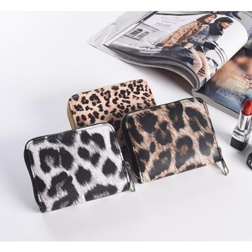 Women Wallet New Vintage Leopard Prints Coin Purse Female Fashion Rfid Blocking Multi Card Case Wallets
