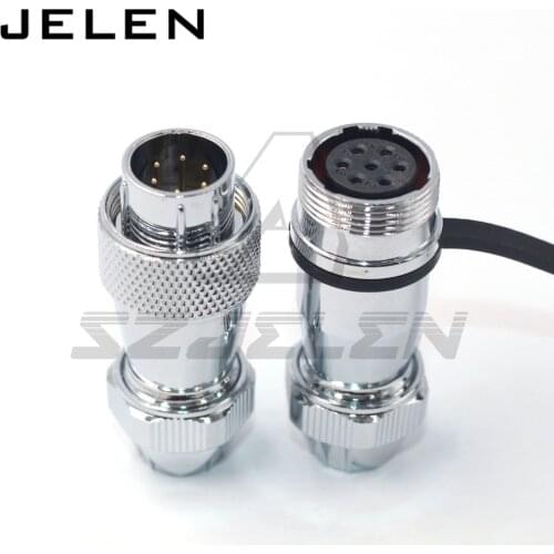 WS16 series metal round docking waterproof connector 6pin plug and socket, ip67 Automotive connector, equipment power connectors