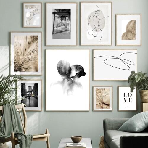 Nordic Vintage Banana Leaf Plant Decorative Canvas Painting Wall Art Posters For Living Room Decoration Home Decor