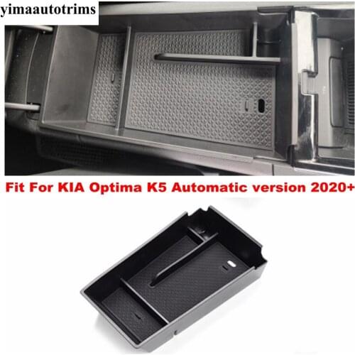 Central Armrest Storage Box Container Holder Tray Plastic Cover Trim Accessories For KIA Optima K5 Automatic Version 2020 2021
