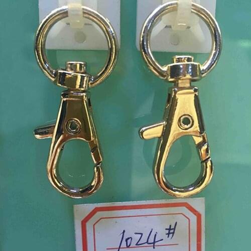 12 mm Round End Lobster Clasp , Gold Snap hook