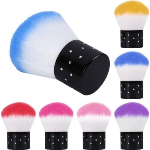 120Pcs/Lot Nail Dust Brush Mushroom Star Diamond Base Nail Cosmetic Brush Manicure Cleaning Powder Paint Makeup Tools HA2432