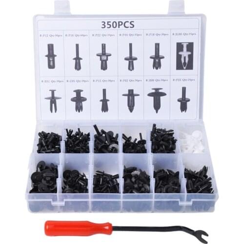 350Pcs Auto Fastener Clip Car Retainer Kit Door Trim Panel Clips for Ford Chrysler Toyota Camry Honda Nissan Mazda Chevy