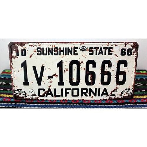 50pcs/lot Metal Sign shabby chic Wholesale Metal Tin Signs Art wall decor House Bar Cafe Retro License Plates Q-14 mix order 30