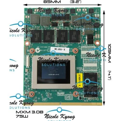 1.5G GTX 670M GTX670M DDR5 VGA Video Card for Clevo X511 X711 X7200 X8100 P150HM P170HM P150EM P170EM P150SM P170SM