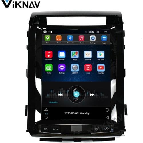 Viknav car navigator auto GPS for-Toyota Land Cruiser 2008-2015 car radio GPS navigation head unit navi android system 12.1 inch
