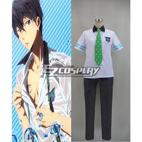 Free!Iwatobi Swim Club Go Matsuoka Iwatobi High School Set Summer Adult Daily Shirt Pants Cosplay Costume Uniform E001