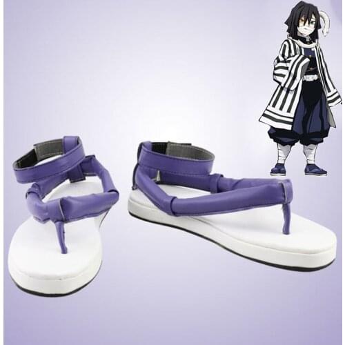 Anime Comic Demon Slayer Kimetsu no Yaiba Cosplay Shoes Iguro Obanai Cosplay Shoes Halloween Party Daily Leisure Shoes
