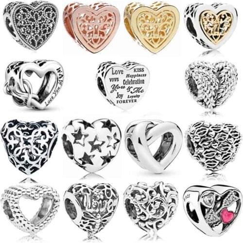 DIY Charm Icon Of Nature Love You Mum Infinity Regal Lips Heart Dragonfly 925 Sterling Silver Bead Fit Fashion Bracelet Jewelry