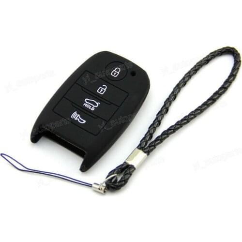 Black Silicone Case Cover Fit For Kia 4 Buttons Smart Remote Key SY5XMFNA04 SMK4FBK SY5XMFNA04