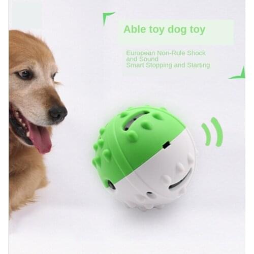 Electric Dog Toy Ball Bite-resistant Automatic Teasing Dog Grinding Toys Large Dog Pet Vibration Dog Ball Sound Toys Squeak Toys