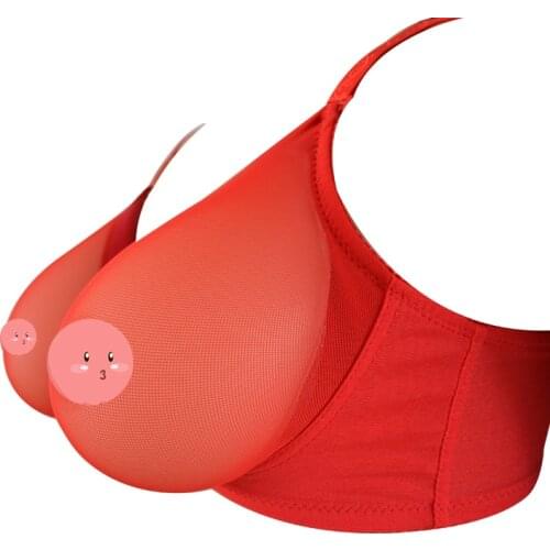 G Cup Silicone Breast Forms Artificial Silicone Fake Breast for Men Include Bra Breast Boobs Transvestism Crossdress As Woman