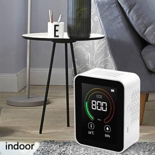 Intelligent Big Screen CO2 Temperature Humidity Multipurpose Detect Tool Portable Testing Instrument Household