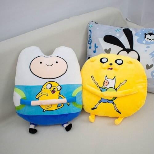 Kawaii Adventure Time with Finn and Jake Plush Doll Cartoon Anime Plush Toy Cute Finn Jake Pillow Room Decor Doll Gift for Girls