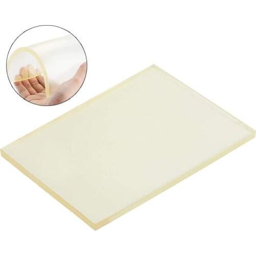 LMDZ Square Beef Tendon Plate Elastic Rubber Sheet Die Cutter Plate Elastic Rubber Sheet DIY Leather Craft Tools 20*15*0.8cm