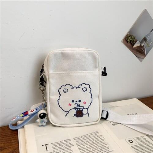 Small Women Bag Canvas Crossbody Small Bags for Women Cloth Cell Phone Shoulder Bags for Women Ladies Purse Phone Bag Handbags