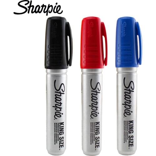 1pcs Sharpie 15001 Marker Pens Metal Plate Special Thick Stainless Steel Industrial Marker Pen Oil Resistant Does Not Fade