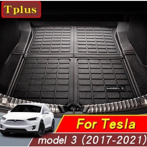 2021 New!! Car Rear Trunk Mat For Tesla Model 3 Accessories Cargo Tray Trunk Mats Model3 2017-2021 Trunk Waterproof Mat