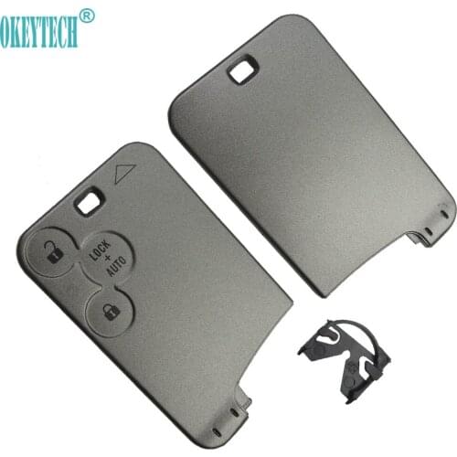 OkeyTech for Renault Smart Card Remote Car Key Shell Case for Renault Laguna 3 Button Car Styling Blank Replacement Key Cover