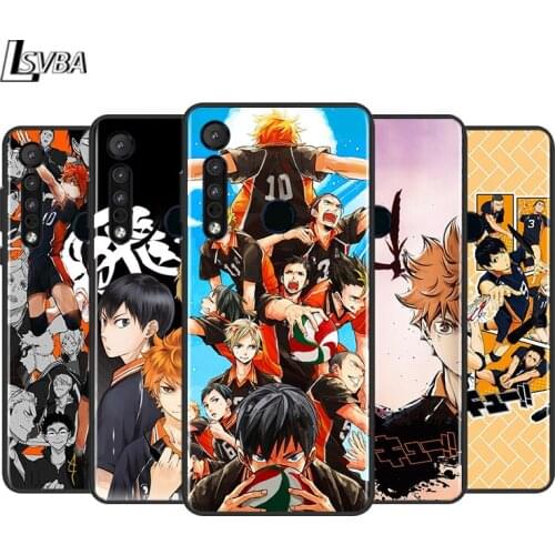 Hot Anime Haikyuu Volleyball Boy For Motorola G9 G8 G Power One Fusion Edge E6 Plus Play Lite Matte Black Phone Case