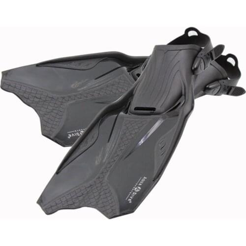 2021 Professional scuba Diving Fins Adjustable Swimming shoes Silicone long Submersible Foot Flippers Diving Equipment Men women