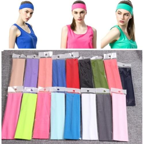 Sports Sweat Head Hair Bands Gym Yoga Women Exercise Tennis Racket Badminton Grip Stretch Headbands