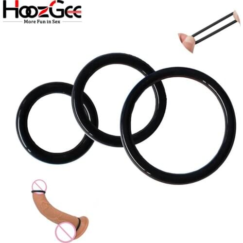 HoozGee Super Stretchy and Strong Cock Rings for Man Sex Products Penis Ring Sextoys Extended Ejaculation Time Sex Toys (3pcs)
