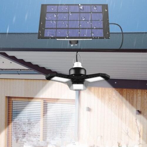 LED Garage Light 60/120 LED Ceiling Lamp Warehouse Workshop Foldable Industrial Ligtht Led Solar Lamp for Home Warehouse