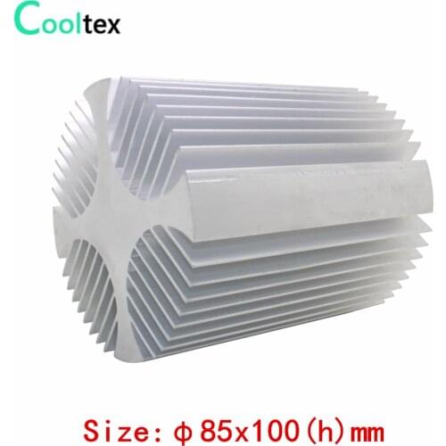 LED Aluminum Heatsink Diameter:85mm Height:100mm Light Heat Dissipation Cooler Cooling