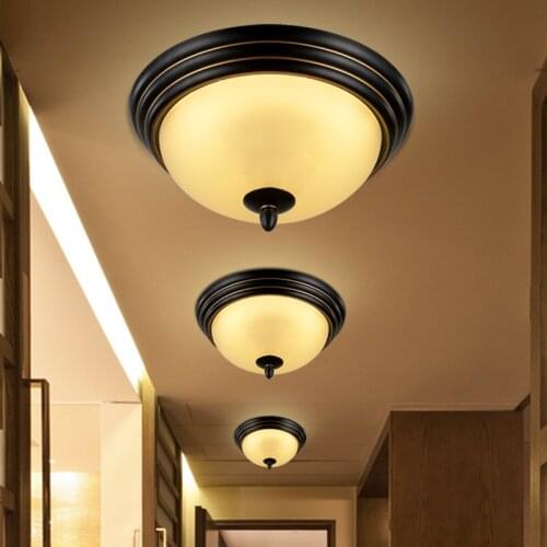 European Style LED Ceiling Light Vintage Lamp Aisle Corridor Hallway Bedroom Light Cafe Bar Balcony Gallery Corridor Lamp
