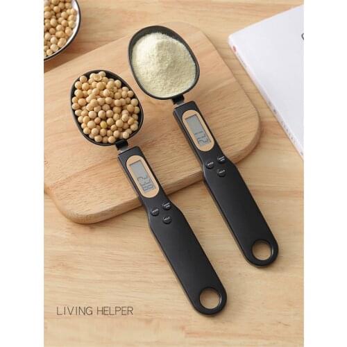 Precise 500g/0.1g Portable LCD Digital Kitchen Baking Scale Measuring Spoon Gram Electronic Spoon Weight Volumn Food Scale Tool