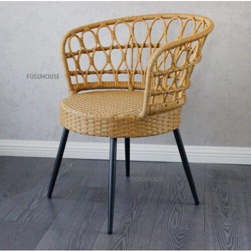Outdoor Furniture Rattan Chair Three Piece Set Combined Leisure Balcony Rattan Chairs Outdoor Garden Small Table Outdoor Chair