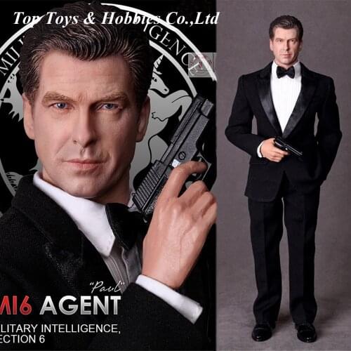 In Stock WT21 1/6 Scale Pierce Brosnan MI6 Agent 007 Paul Dolls for Fans collection