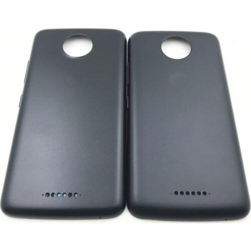 Battery Back Cover door back housing For Motorola Moto C XT1754 XT1750 XT1756 / C Plus XT1721 XT1723 XT1724 + Side Buttons