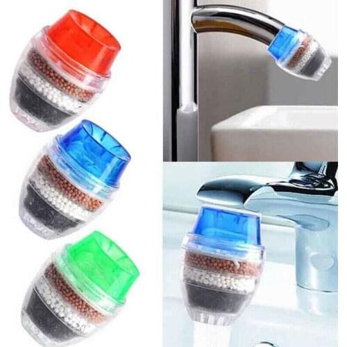 1pcs Mini Kitchen Faucet Tap Water Purifier Home Accessories Water Clean Purifier Filter with Filtration Cartridge