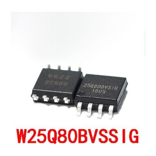 10PCS W25Q80BVSIG SOP-8 W25Q80 SOP W25Q80BVSSIG SOP8 SMD 25Q80BVSIG