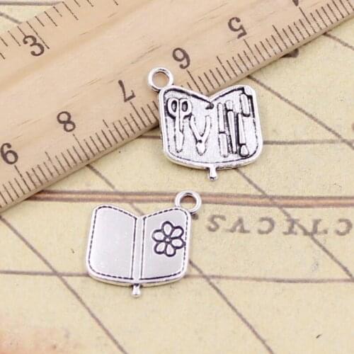20pcs Charms Tools Toolbox 17x16mm Tibetan Silver Color Pendants Antique Jewelry Making DIY Handmade Craft Pendant