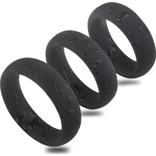 3 Pcs Silicone Cock Ring Penis Scrotum Sleeve Delay Ejaculation Sex Toys For Men Chastity Cage Ball Stretcher Sex Shop