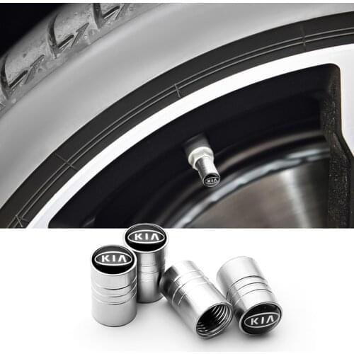 4PCS Metal Car Emblem Wheel Tire Air Valve Caps Stem Cover For KIA Cerato Sportage R K2 K3 K5 RIO 3 4 Sorento Auto Accessories