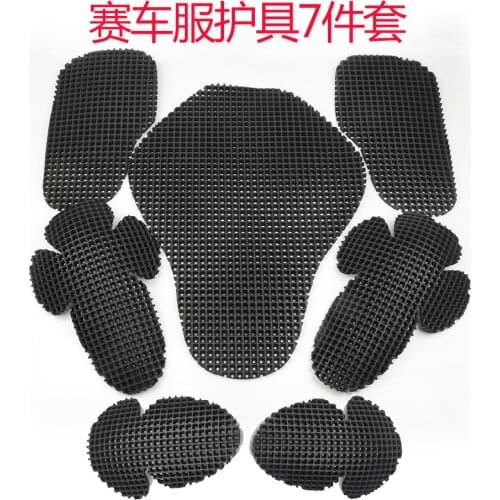7 Pieces Black Motorbike Elbow/Back/Shoulder/Chest Protection Guards Body Protectors Racing Armours