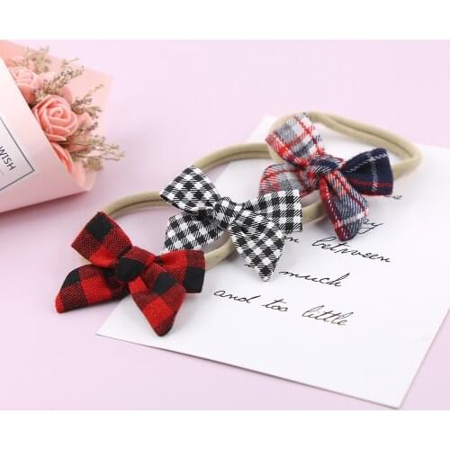 Hair Accessories Bows For Girls Little Bowknot Elastic Nylon Headbands High Quality Baby Hairbands Bandeau
