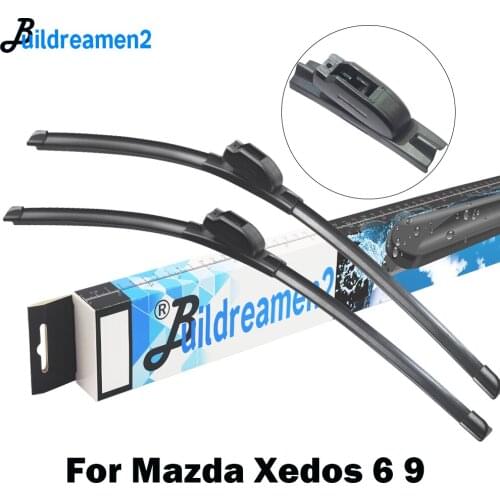 Buildreamen2 Car Front Windscreen Wiper Blade Auto Rubber Wiper For Mazda Xedos 6 9 1992-2002