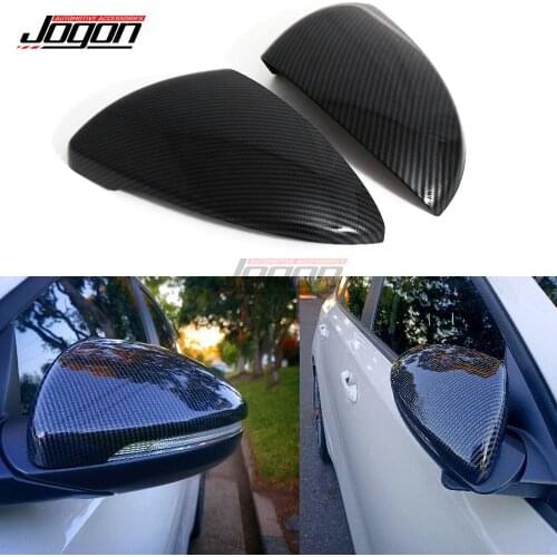 2pcs Carbon Look Car Mirror For Kia 4th. BD Forte Cerato K3 2019 2020 Side Wing Rear View Cover Caps Shell Case Trim Accessories