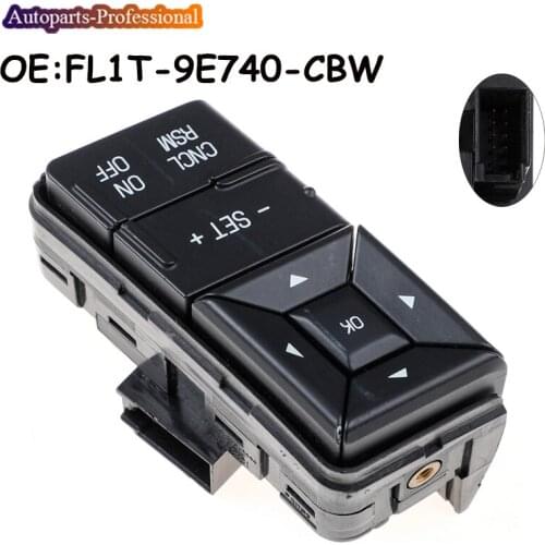 Car Auto accessorie Cruise Switch Multifunction Steering Wheel Switch Volume Button Switch For Ford FL1T-9E740-CBW FL1T9E740CBW