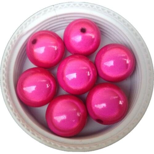 Free Shipping 120PCS/Lot 20MM Bright Hot Pink Color Acrylic Miracle Beads Wholesale Chunky Round Gumball Necklace Bracelet Beads